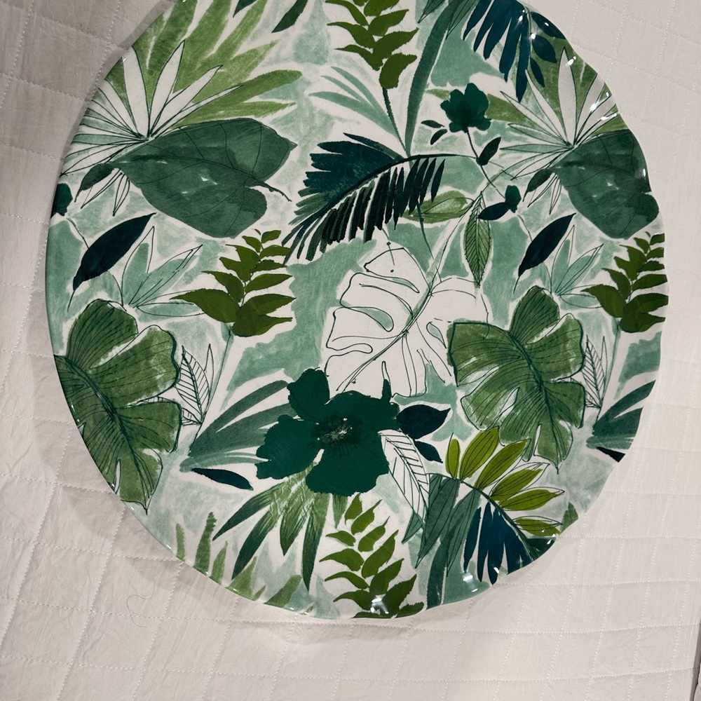 Tommy Bahama Green melamine set